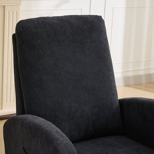 English Elm 27.2"w Wingback Glider Rocker Polyester Nursery Chair with Walnut Rubberwood Base W3188P304603