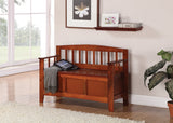 OSP Home Furnishings Metro Entry Way Bench Walnut finish