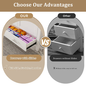 English Elm Modern 43" Bathroom Vanity With Durable Carrara White Top, Stylish Storage, And Soft-Closing Drawers W509S00142