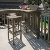 Christopher Knight Home® Noble House Wood Balcony Bar Set