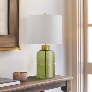 510 Design Lysandria Transitional Glass Table Lamp FB153-1189 Green