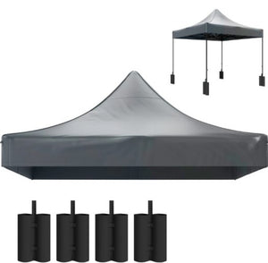 English Elm Replacement Oxford Cloth Canopy Top for 10x10 Pop up Frames with Upf50 Protection T3971P426416