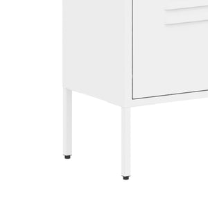English Elm Shoe 3-Flip Drawer Storage Cabinet with Metal Frame — Freestanding Organizer for Entryway, White T2398P290422