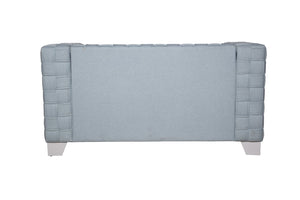 English Elm Saree Chenille Upholstered Loveseat with Pocket Coil Support and Tailored Modern Frame B2726P454998