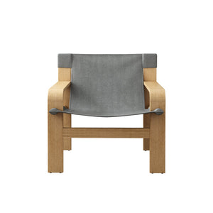English Elm Detachable Oak Accent Chair with Solid Wood Frame, Wide Armrest, Removable Washable Linen Cover DARK GREY W2336P251806