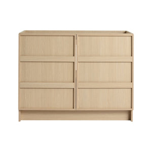 English Elm 42" Freestanding Bathroom Vanity Plywood Build Soft-close Doors Dune Oak Finish W999P392896