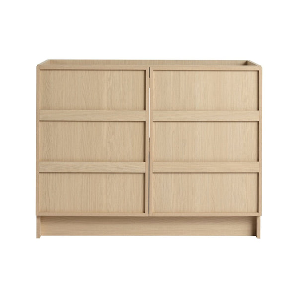 English Elm 42" Freestanding Bathroom Vanity Plywood Build Soft-close Doors Dune Oak Finish W999P392896