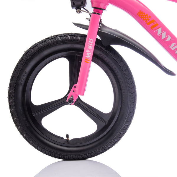 English Elm 24v Kids Electric Dirt Bike 300w Motor 16in Pneumatic Tires Adjustable Seat Ages 5 to 12 Pink W1578P335443