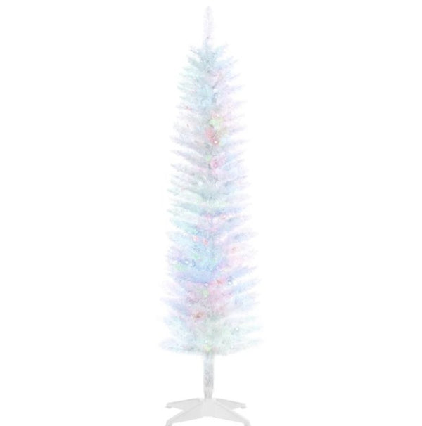 English Elm Artificial Snow Tipped Mini Porch Trees Set of Two with Led Lights for Outdoor Entryways T3971P417166