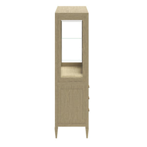 A.R.T. Furniture Eave II China Cabinet - Elegant Natural Wood Display with Glass Doors, Adjustable Shelves & Storage 436240-1825