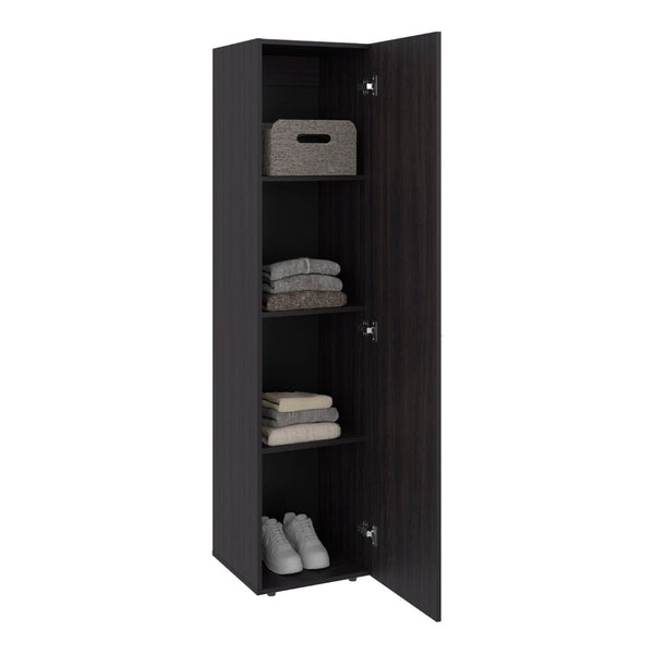 English Elm Home Freestanding Tall Linen Cabinet Four Shelves Slim Organizer for Bathroom Bedroom B070P487566