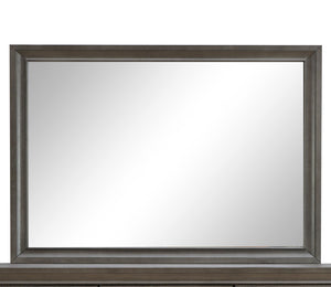 English Elm Madrid Contemporary Decorative Wall Mirror with Unique Shaped Frame, Laminate Wood Grain Finish, 37x46 inchesMadrid Contemporary Decorative Wall Mirror with Unique Shaped Frame, Laminate Wood Grain Finish, 37x46 inches Gray 3 L x 49 W x 39 H B078P286018