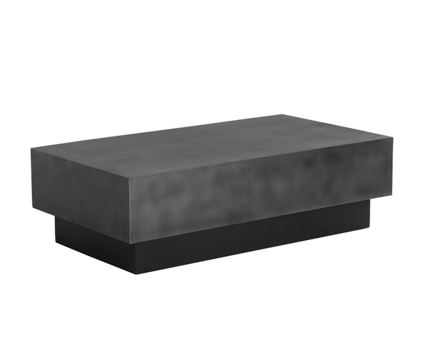 Sunpan Blakely Coffee Table - Bold Contemporary Design with Unique Handcrafted Details for Stylish Living Spaces Gunmetal