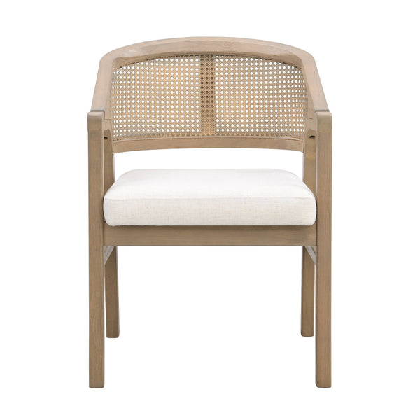 English Elm Christopher Knight Home® - 7PCS Mid-Century Modern 7-Piece Dining Set with Sculptural Pillar Table and Ergonomic Rattan Chairs Beige+Natural,Natural N771P256965A_N771P296162A_N771P296163A