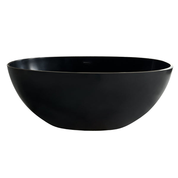 English Elm 55" Freestanding Soaking Tub Eco Stone Resin Matte Finish Spa Inspired Bath T3785P353953