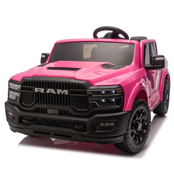 English Elm 24v Dodge Ram 2500 Licensed Kids Ride on Truck with Remote Dual Motors Suspension W1578P305882