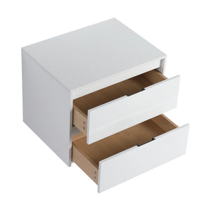 English Elm 24" Bathroom Wall Cabinet - Modern Floating Design With Soft-Close Drawers For Space-Saving Storage W999P312101