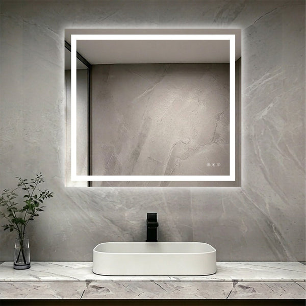 English Elm 40" Led Vanity Mirror Dual Front Back Lighting Anti-fog Dimmable Bathroom Wall Mount W1920P493149