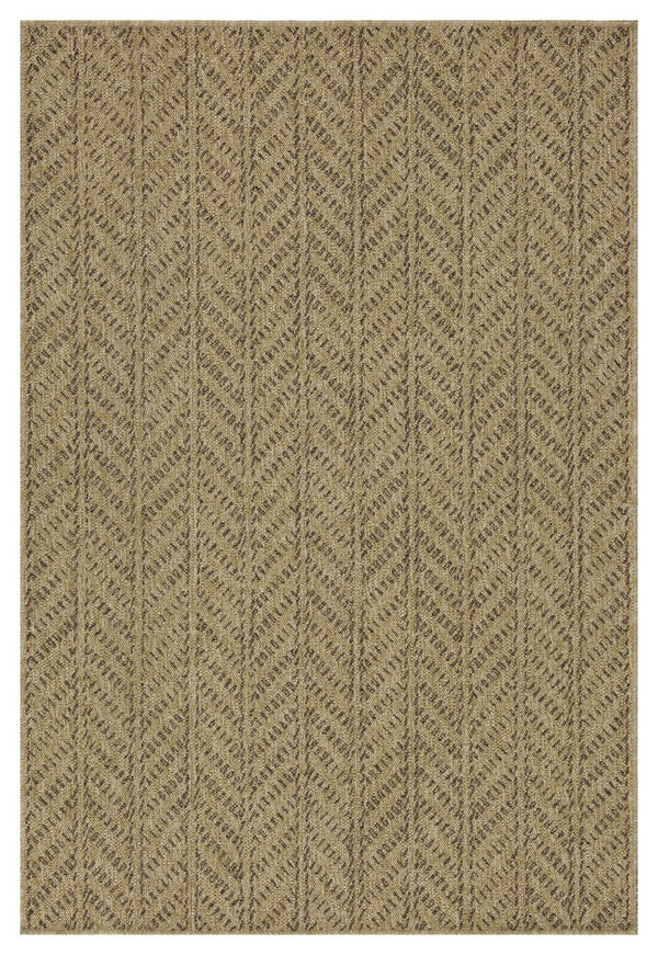 English Elm Earth Jute/Mocha Area Rug 7'10" X 10'3" - Stylish Indoor/Outdoor Flatweave, Kid & Pet Friendly B186P198847