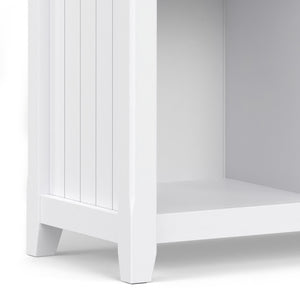 English Elm Acadian 12-Cube Storage Unit - Handcrafted Pine Organizer With Elegant White Finish For Home Décor B136P238606