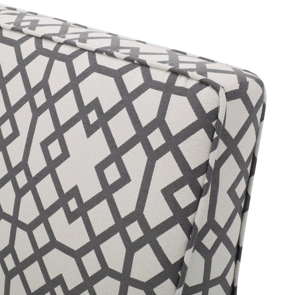 English Elm Christopher Knight Home® - Loveseat - Stylish Grey Fabric Sofa With Geometric Design, Birch Frame, Perfect For Modern Spaces 57659.00GGMT