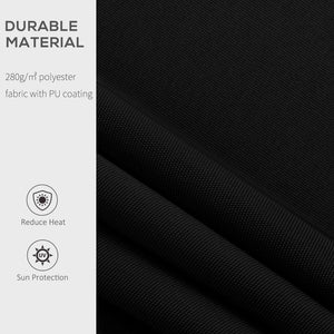 English Elm Outsunny 8' X 7' Manual Retractable Awning - Durable Uv-Blocking Shade For Patios, Decks & Windows W2225P174225-GIGA