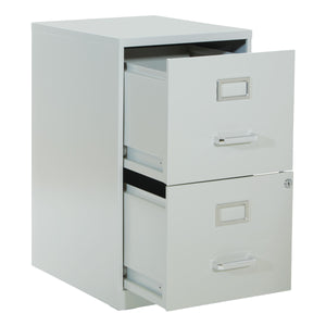 OSP Home Furnishings Metal File Cabinet Grey