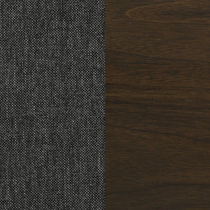 English Elm Paloma Grey/Dark Walnut Solid Back Side Chairs Set of 2 — Modern Padded Dining Seats, Sturdy Asian Hardwood B062P344882