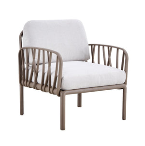 English Elm Patio Indoor/Outdoor Single Sofa Armchair With Weatherproof Cushions – Modern Comfort For Any Space W370S00039-GIGA