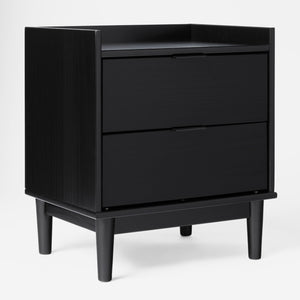 Lee Mid-Century Modern 2-Drawer Nightstand with Sleek Design and Spacious Storage for Every Space