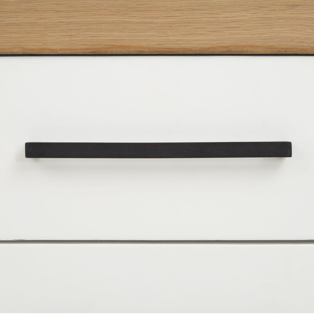 English Elm Steve Silver - Magnolia White Server with Lighted Cabinet, Soft-Close Doors, 4 Adjustable Glass Shelves, 63.9" B081P157034