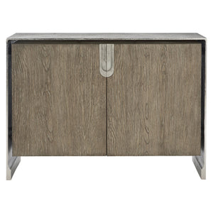 Bernhardt Bernhardt Ellis Door Chest In Tamarind White Oak With Nickel Cast-Aluminum Case, Soft-Close Storage 305113