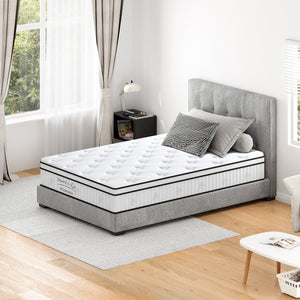 English Elm Twin Hybrid Mattress with Pocketed Coils and Memory Foam for Spinal Support W2889P453412