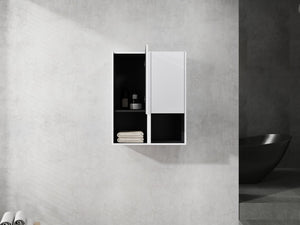 English Elm 12" Bathroom Side Cabinet - Wall-Mounted, Soft-Close Doors, Space-Saving Design For Modern Storage Solutions W999S00280