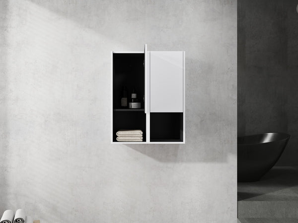 English Elm 12" Bathroom Side Cabinet - Wall-Mounted, Soft-Close Doors, Space-Saving Design For Modern Storage Solutions W999S00280
