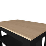 English Elm Kitchen Island Ada, Kitchen, Black / Light Pine