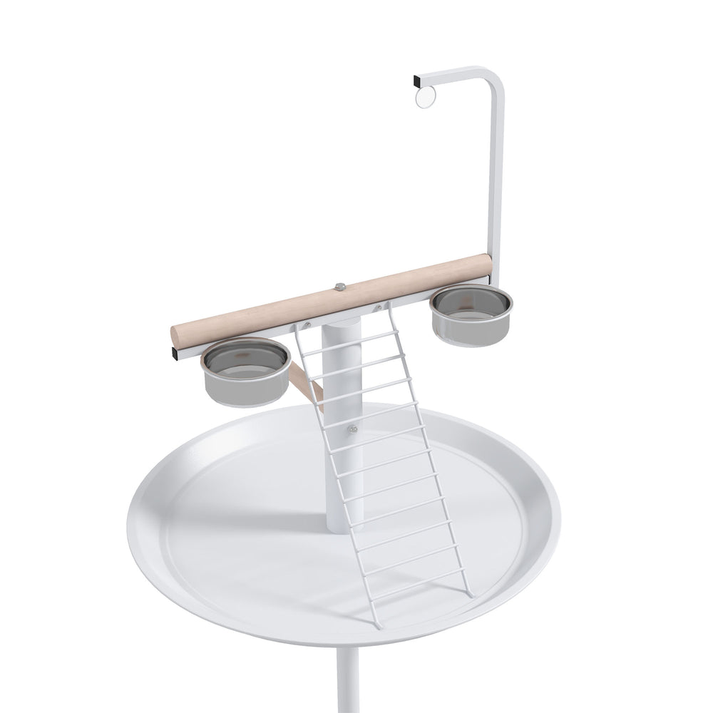 English Elm Pet Feeder Station with Mdf Storage Cabinet and Raised Stainless Steel Bowls for Large Dogs T3971P415906