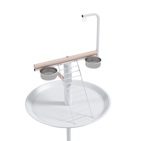 English Elm Pet Feeder Station with Mdf Storage Cabinet and Raised Stainless Steel Bowls for Large Dogs T3971P415906