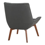 OSP Home Furnishings Shelly Tufted Chair Charcoal