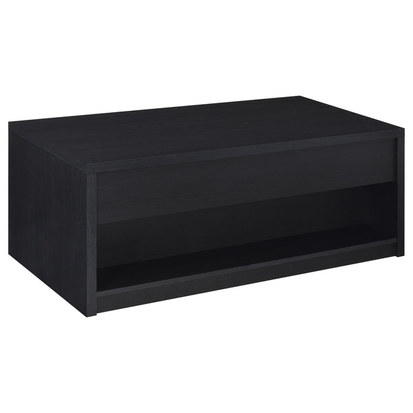 English Elm Nuberg Driftwood Gray Living Room Coffee and End Table Set with Storage Shelves B062S01578