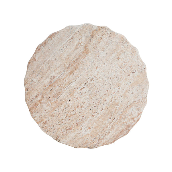 English Elm Christopher Knight Home® - Outdoor/Indoor Lightweight Concrete Side Table - Elegant Travertine Accent For Home & Garden Use N773P253788Z