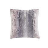 Madison Park Zuri Glam/Luxury Faux Fur Square Pillow MP30-6236 Blush/Grey