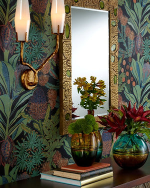 Currey & Company Tapio Vase Set Of 3 - Stunning Mouthblown Glass Vases In Aqua, Amber & Green For Elegant Decor Multi,Color Glass 1200-1011-currey-company