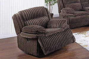 English Elm Modern Corduroy Reclining Loveseat and Chair Set with Console Storage Drawer B011S02403