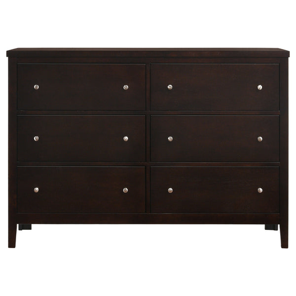 English Elm Pocatello California King Bedroom Set with Channel Stitched Faux Leather Upholstered Bed B062S00741