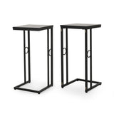 Christopher Knight Home® - Noble House - End Table ( Mdf+Metal-Black-66795.00Mp2) Set Of 2