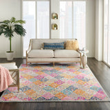 Nourison Passion PSN21 Machine Made Power-loomed No Border Indoor Only Bohemian Vintage Rug Multicolor, Multicolor 100% Polypropylene 99446717405