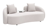 Sunny Isles Loveseat Beige 704019 Zuo Modern