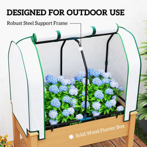 English Elm Raised Metal Garden Bed with Tall Diamond Trellis Powder Coated Outdoor Privacy Planter Sand T3971P459738