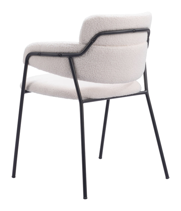 Marcel Dining Chair - Set of 2 Cream 109663 Zuo Modern